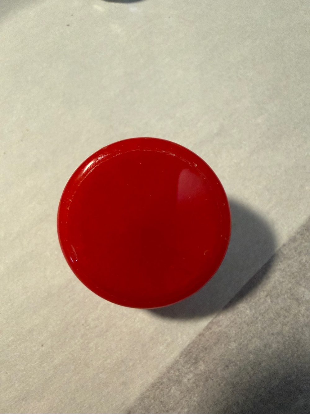 Red Round-Shaped  “Pop Socket-like” Phone Grip